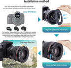 105mm Lens to 86mm Camera Lens Adapter,105mm-86mm Filter Step-Down Ring,Compatible All 86mm Filter Accessory.Made from CNC Machined