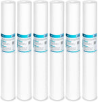 Membrane Solutions 10 Micron Sediment Water Filter Replacement Polypropylene Cartridge 20"x2.5" for Whole House Filter System - 6 Pack