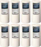 Bluonics Sediment Replacement Water Filters 8pcs (5 Micron) 4.5" x 10" Whole House Cartridges