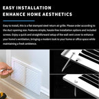24x10 Return Air Grille(Duct Opening Size),Air Return Vent Cover,Flat Vent Cover,Rejillas De Aire Acondicionado Para Casa,Return Air Grilles,Outer Dimensions:25.75"Wx11.75"H(24"W x 10"H, Duct Opening)