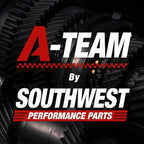 A-Team Performance High Flow Washable & Reusable Round Cotton Air Filter Element - 14x2 Inch Red - Engine Air Filter Compatible w/Buick/Chevrolet/GMC/Ford/Oldsmobile & Pontiac