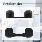 Tondiamo 100 Pieces Nose Plug Filter Disposable Nose Filter Sponge for Women Men Sunless Spray Tanning Outdoor Dust Construction Areas(Black)
