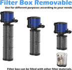 Pond Pump 660GPH Filtration, Sump Submersible Water Pump w/Sponge Filter, 8ft. High Lift, Quiet for Aquarium Hydroponics, Dry Burning Protection