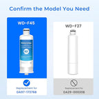 Waterdrop DA97-17376B Replacement for Samsung® HAF-QIN/EXP, DA97-08006C, RF28R7201SR, RF28R7351SG, WD-F45, Refrigerator Water Filter, 4 Filters