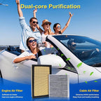 Cabin & Engine Air Filter Kit for 2013-2018 Rav4 2.5L(GAS)