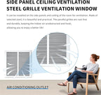 14x14 Return Air Grille(Duct Opening Size),Air Return Vent Cover,Flat Vent Cover,Rejillas De Aire Acondicionado Para Casa,Return Air Grilles,Outer Dimensions:15.75"Wx15.75"H(14"W x 14"H, Duct Opening)