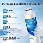 ICEPURE DA2900020B Refrigerator Water Filter Replacement for Samsung DA2900020A, HAF-CIN/EXP, HAFCIN, KENMORE 469101, RF23J9011SR, RF28HFEDBSR, RF4267HARS, RF28HMEDBSR, DA29-00020B-1, 4PACK