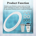 2Pcs Diaphragm Gasket, Fits Hayward Perflex DECX5000G,EC40AC,EC50,EC50C,EC50A,EC50AC Series Extended DE Filter,W/ECX1014A Bump Shaft Kit ECX1011 ECX9611246 ECX1014, Part NO. HAY-051-1507,EC-50C,EC-40C