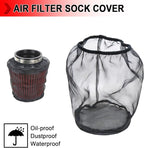 Universal Air Filter Cover, Air Filter Wrap for Motorcycle Car Air Intake Filter Protective Cover Dustproof Waterproof Universal Accessories (Filter S), Pack of 2