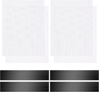 4 Pack 40cm x 30cm Magnetic Floor Vent Cover - Customizable Size PVC Mesh Register for Wall Ceiling Floor Catch Debris Hair Insect (White)