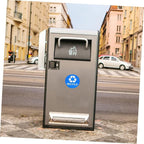 8pcs Garbage Can Stickers Waste Sorting Decals Recycling Bin Sticker Kitchen Trashcan Decals PVC Material
