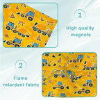 6 Pcs Fluorescent Light Covers for Ceiling Lights Construction Equipment Traffic Cones Yellow Decorative Magnets Light Filters for Office Home Classroom Must Haves 4’ x 2’