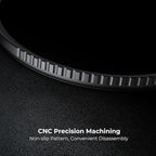 K&F CONCEPT 58mm White Mist 1/4 Filter, 18 Multi-Layer Coatings Dreamy Soft White Diffusion Filter with Cleaning Cloths for Portrait/Video/Vlog Photography