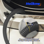 Holikme Dryer Vent Cleaner Kit 2 Pieces - Upgraded Dryer Lint Screens Cleaner Brush Part, Dryer Lint Vacuum Attachment Fit for Most Vacuum Cleaner, Dryer Lint Brush, Black