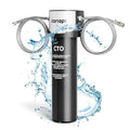 Vortopt Under Sink Water Filter System,NSF/ANSI 42 Certified Water Purifier,28000 Galloons Large Flow Flux,Reduces PFOA/PFOS,Chlorine,Bad Odors,Direct Connect to Kitchen Faucet (Black-Q5-C2-28000GAL)