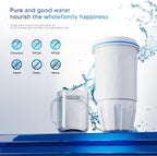 BOGDA 9 Pack Water Filter Replacement, 5-Stage Compatible with Zero Pitcher and Dispenser, Fit for ZR-001, ZR-017, ZR-004, etc.