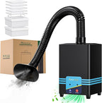 FumeClear FC-2001S Solder Fume Extractor, 128 to 168m³/h Strong Suction Soldering Fume Extractor, Low Noise High Efficiency 3-speed Smoke Extractor, Suitable for Hand Soldering