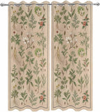 Vintage Outdoor Curtains for Patio Grass Herbal Botanical Garden Plants Waterproof Outside Curtains with Grommet Top Weatherproof Curtain for Cabana Pergola Gazebo, 2 Pack, 54" W x 108" L