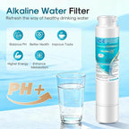 ICEPURE Alkaline RWF5800A-AL Refrigerator Water Filter Replacement for Frigidaire EPTWFU01, EWF02, Pure Source Ultra II, PureSource Ultra 2, GP006, BO022, MR022, SCWFTCTO, 4562222, Enhances PH, 4Pack
