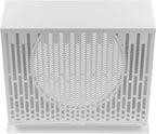Vent Systems 8" Inch Exhaust Vent Cover with Rubber Gasket - White Galvanized Steel - Robust and Weatherproof Outdoor Air Exhaust Box - Duct or Surface Mounting - Rain and Snow Protection