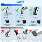VORTOPT Countertop Water Filter System,Direct Connect Water Filtration-0.01μm Filtration Reduces PFOA/PFOS,Chlorine,Heavy Metals,Bad Odors-C2 and UF Filter