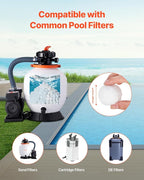 VEVOR Pool Filter Balls for Sand Filter, 4.6 lbs, Filter Balls Replace Pool Filter Sand, Reusable Polyester Fiber Filter Media Balls with Wash Bag, for Swimming Pool Above Ground Pool Aquarium Tank