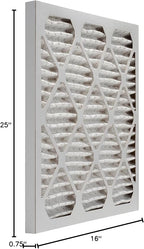 Aerostar 16x25x1 MERV 8 Air Filter, Pleated AC Furnace HVAC Filters (15.75x24.75x0.75), Electrostatically Charged for Allergies Dust Pet Dander Pollen Mold Lint, MPR 600 FPR 5, USA, 2 Pack