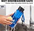 Survimate 5-Stage 0.01μm Ultra-Filtration Filtered Water Bottle, BPA-Free Material, NSF/ANSI 42&372 Certified, Portable Water Filter Bottle for Survival, Camping, Hiking, and Emergency Use
