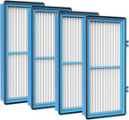 Nispira AER1 Filter Replacement for Holmes Air Purifier HAPF30AT HAP242-NUC Total Air True HEPA 4 Packs, 1.2 x 10 x 4.6 Inches
