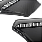 Car Hood Engine Air Outlet Vent Cover Trim Air Flow Intake Cover Trim Compatible For Honda And Civic 2016-2020(Black)