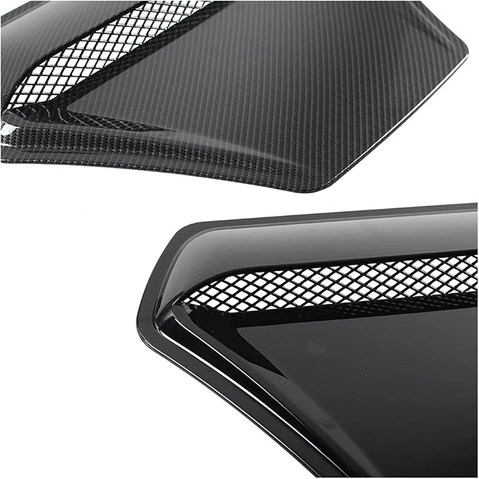 Car Hood Engine Air Outlet Vent Cover Trim Air Flow Intake Cover Trim Compatible For Honda And Civic 2016-2020(Black)