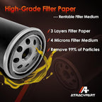 122-0836 Oil Filter │Replacement For RV QG 5500/7000 Series HGJAA HGJAB HGJAC Spin-on │Replaces# 01220836, B7238, PH2875, PH10027