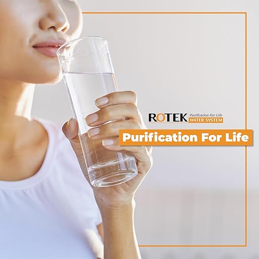 Rotek Water Systems Whole House Water Filtration System | 2-Stage Water Filter System | SED & KDF | Clean Drinking Water | Sediment & KDF Filter | Heavy Metal Reduction | 10 Inch