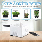 200623 Aero-Garden Pump with 20 Filters, Ultra Quiet Pump Fit for Harvest Elite, Bounty, Farm, Extra, Ultra Hydroponics System