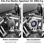 HDBUBALUS Motorcycle Air Filter Air Cleaner Intake System Cleaner Fit For Harley Sportster XL 2004-Up Blue