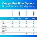 3M Aqua-Pure AP101T Whole House Transparent Water Filter Housing, Ideal for 1-2 Bath Homes, Standard 1-high Drop-in Cartridge