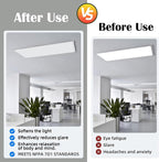 Fluorescent Light Covers - Classroom Covers for Ceiling Lights, 1 PCS 4 x 2 Feet Magnetic Light Filters, Classroom, Office Decor (Light Gray)