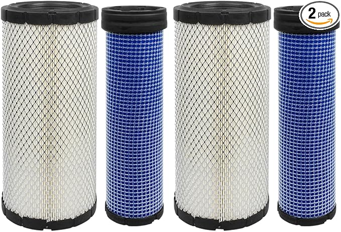 2SET R1401-42270 R2401-42280 Air Filter Fits for Kubota KX121-3 KX121-3S KX161-3 KX161-3S L48 M4700 M4800 M4900 M5400 M5700 MX4700 MX5000 MX5100 MX5200 R420 R520 U45S U45ST U55-4
