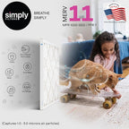 Simply 14x20x1 Air Filter, MERV 11, 4 Pack, For Home AC Furnace & HVAC (Actual Size: 13.75"x19.75"x0.75") DUST, Pet, & Allergy Control