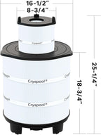 Cryspool S7M120 Inner&Outer Filter Compatible with System 3 S7M120, 25021-0200S & 25022-0201S, SR300, 300 Sq. Ft Pool Filter Cartridge, 1 Set