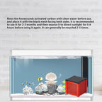 2PCS Pure Cube Water Trough Filter-New,Eco-Aquarium Water Trough Purifier Cubes,Super Strong Filtration Activated Carbon Filter Media for Fish Tanks,Horse Troughs,Cattle,Ponds&Livestock Tanks Red