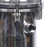 1" NPT Fluid Filter, 304 Stainless Steel - 2 Bag Filter Housing, 150PSL High Pressure Filtration System, 10t/h High Pressure Filter Available for Whole House