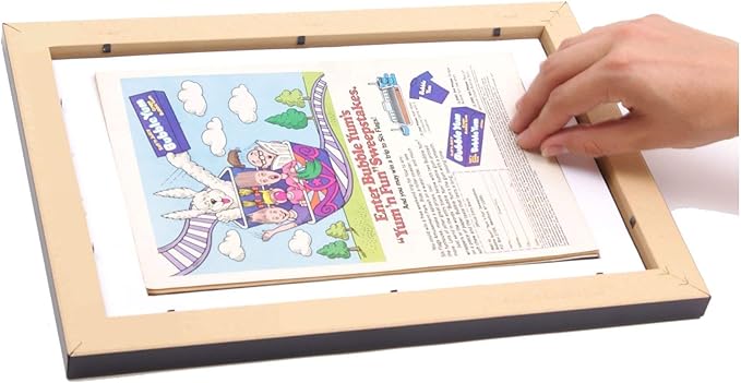 Creative Picture Frames [11x14bk-w] Black Theatre Frame with White Matting, Holds 5.5x8.5-inch Media Plus Ticket Including Installed Wall Hanger (Theatre Bill Not Included)