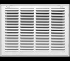 HVAC Premium 20" X 12" Steel Return Air Filter Grille for 1" Filter - Removable Face/Door - HVAC DUCT COVER - Flat Stamped Face - White [Outer Dimensions: 22 5/8"w X 14 5/8"h]