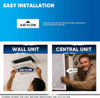 12x24x1 MERV 13 Air Filters, 6-Pack, Actual Size: 13.70” x 23.70” x 0.75”, Pleated Design with Enhanced Filter Media for Superior Filtration,Perfect for HVAC, AC & Furnace Systems