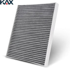 KAX Cabin Air Filter with Activated Carbon, CF10360 Replacement for Chevrolet Silverado 1500, Tahoe, Silverado 2500 HD, GMC Sierra 1500, Yukon, Suburban 1500, Passenger Compartment Air Filter