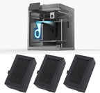Activated Carbon Air Filters 5Pcs for 3D Printers | Absorb VOC Emissions and Odor Removal | Seamless Integration Purifiers for Clean Air Printing