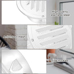Zonon 18 Pcs Stainless Steel Soffit Vents 4 Inch Round Dryer Vent Cover with Mesh Screen for Home Outdoor Bathroom Wall Ceiling Outside Exterior Exhaust (White)
