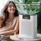 Air Purifier for Large Room up to 2300 Sq Ft, Honeyuan Air Purifiers for Pets, with PM 2.5 Display Air Quality Sensor, Aromatherapy, Child Lock, ZY3866G, off White
