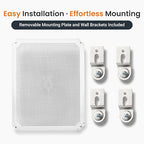 QILIPSU Waterproof Junction Box IP67 Outdoor Plastic Electrical Project Enclosure Weatherproof with Inner Door, Mounting Plate, Wall Brackets, Hinged Grey Cover 20"x16.1"x7.9" -D
